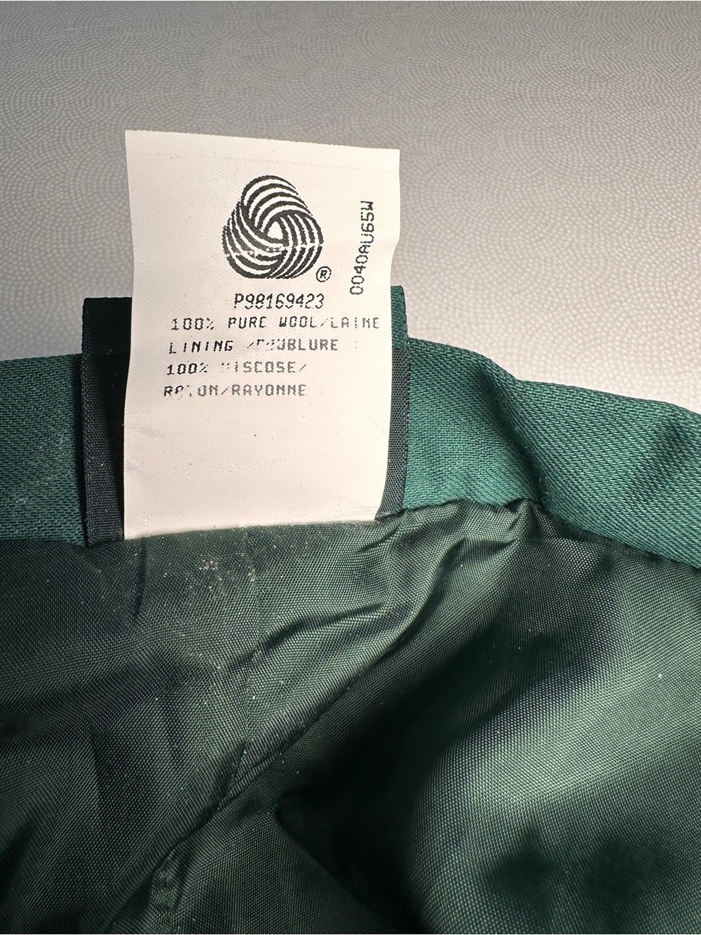 Vintage 90’s Geiger Austria NWT Green Wool Pleated Midi Skirt Size 38/ 6-8 US - Picture 7 of 12